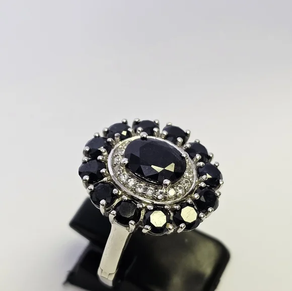 Dark Blue Sapphire 💍 Size 8 NEW! *Special Feature - Picture 7 of 10